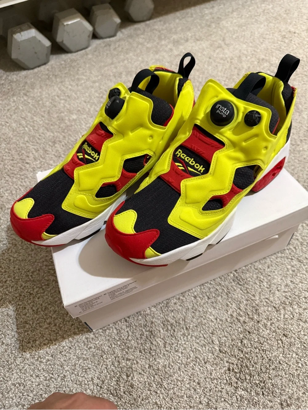 Reebok InstaPump Fury Citron men's 9